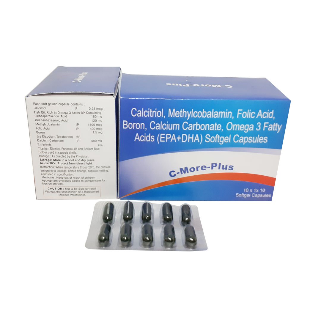 OMEGA 3 Fatty Acid, Methylcobalamin, Calcitriol, Calcium Softgel Capsules