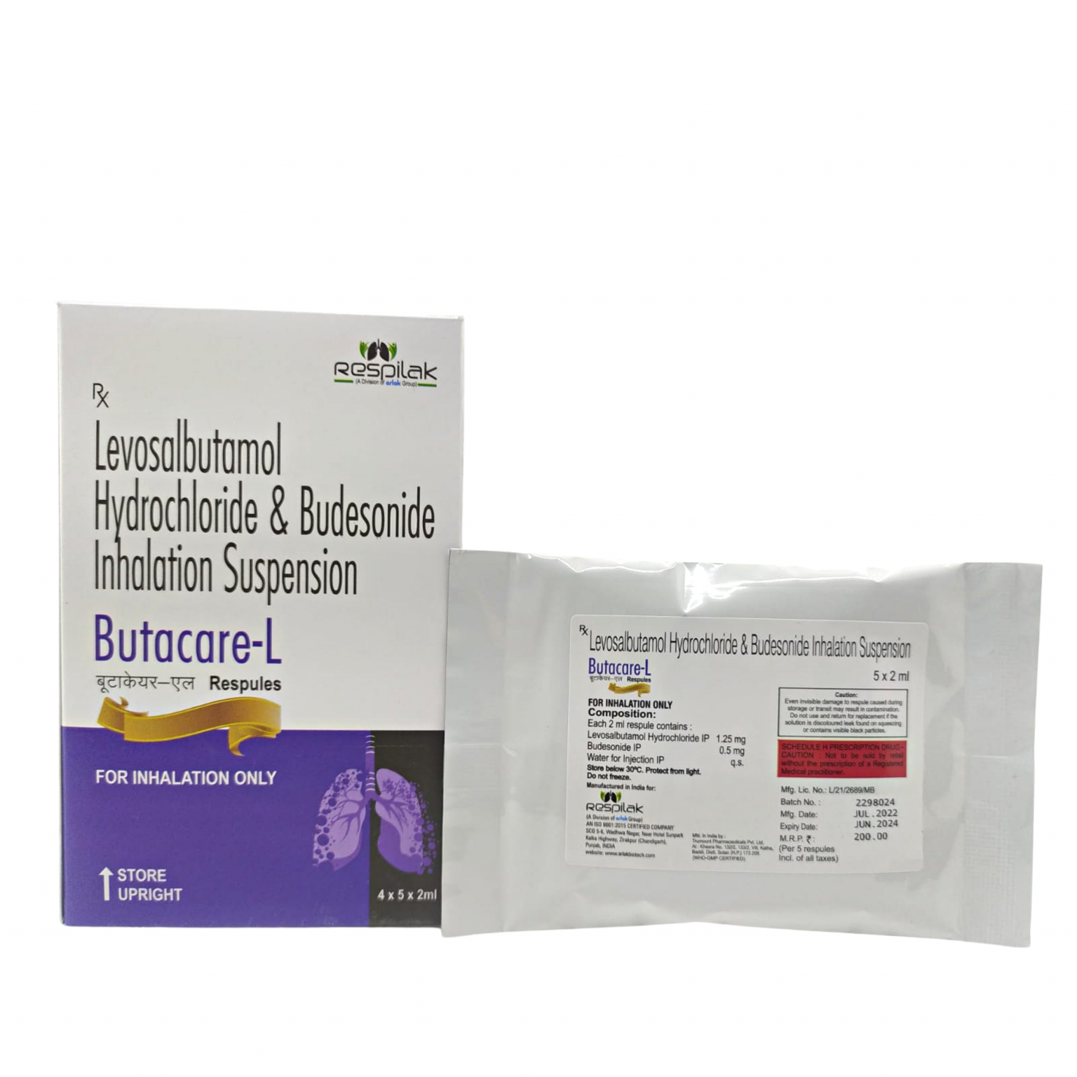 Budesonide 0.25mg2ml Suspension For Inhalation