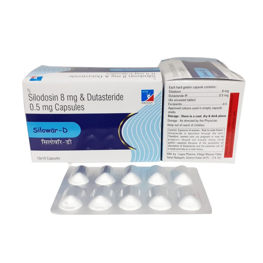 Silodosin 8 mg dutasteride 0 5 mg capsules